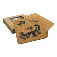 Vineyards Cork Coaster Square Set of 4 - PrintaPromo