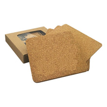 Vineyards Cork Coaster Square Set of 4 - PrintaPromo