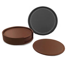 Franklin Leather Coaster Set of 6 - PrintaPromo