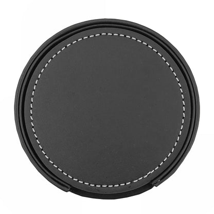 Franklin Leather Coaster Set of 6 - PrintaPromo