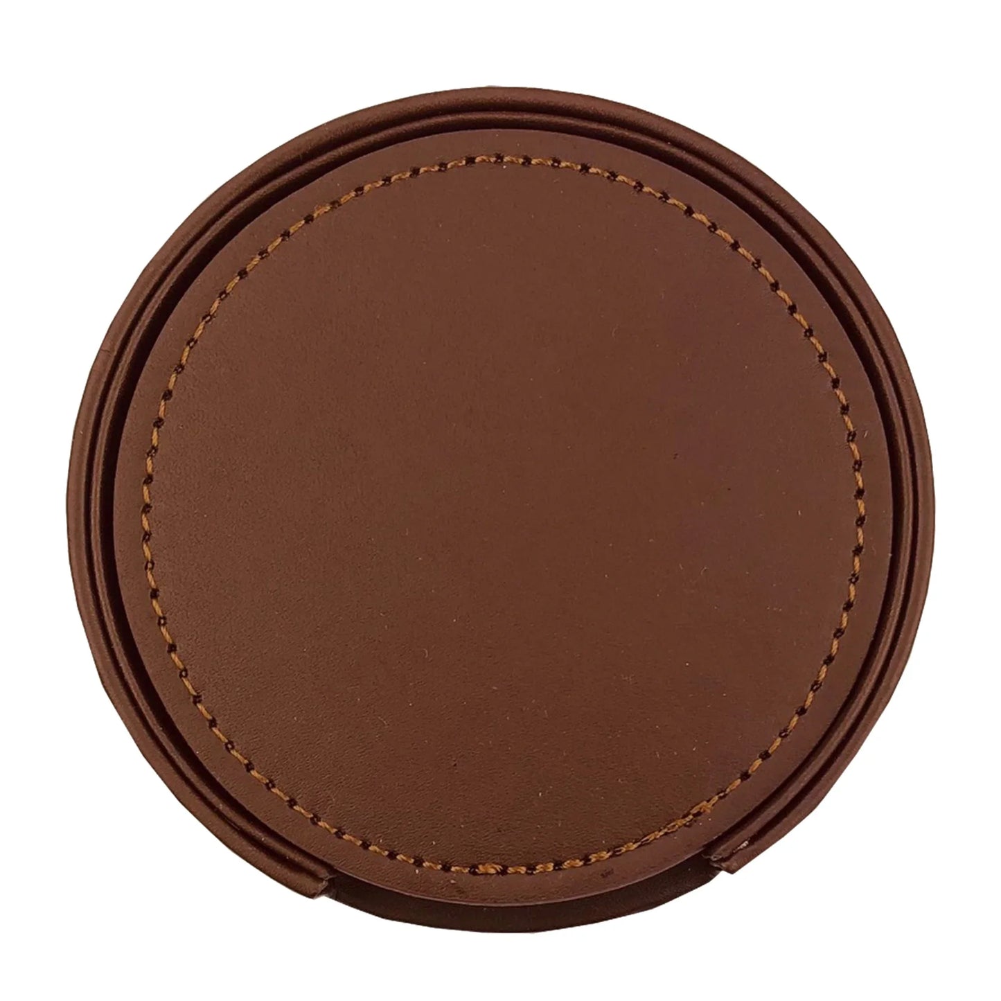 Franklin Leather Coaster Set of 6 - PrintaPromo