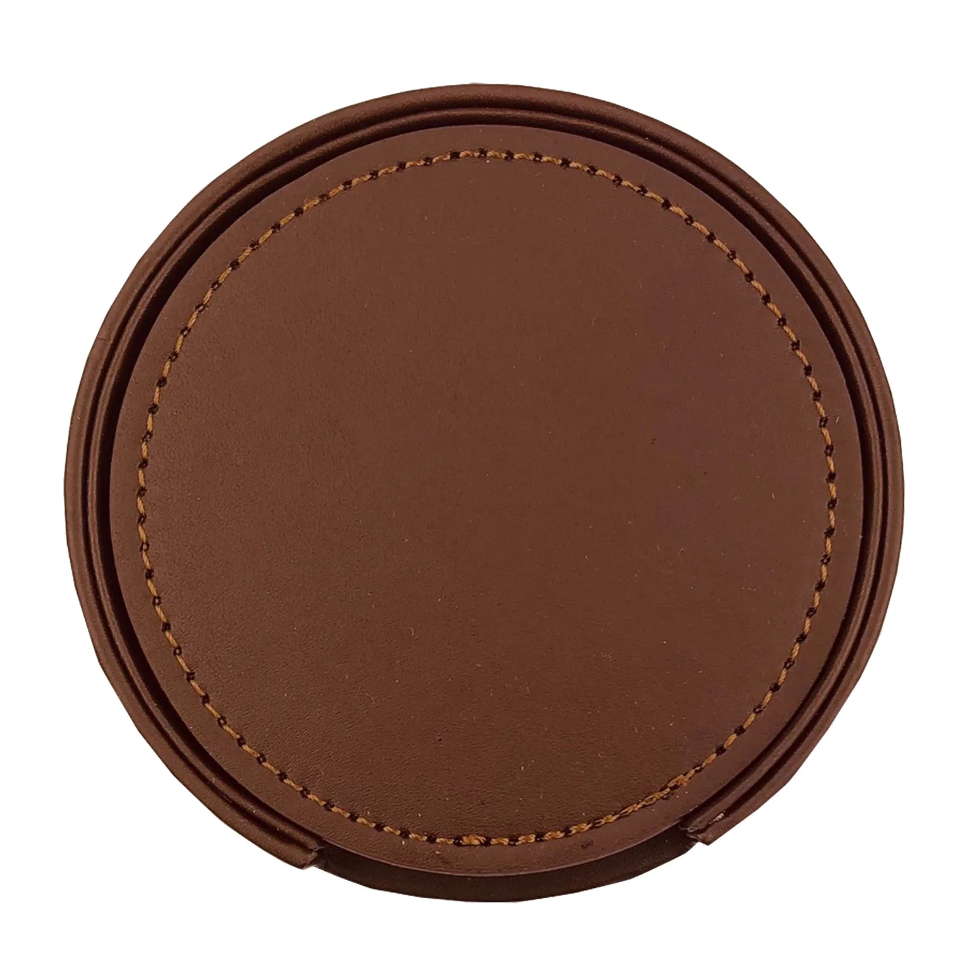 Franklin Leather Coaster Set of 6 - PrintaPromo