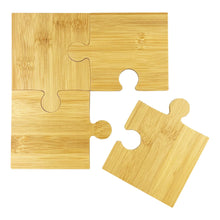 Puzzle Bamboo Coaster Set - PrintaPromo