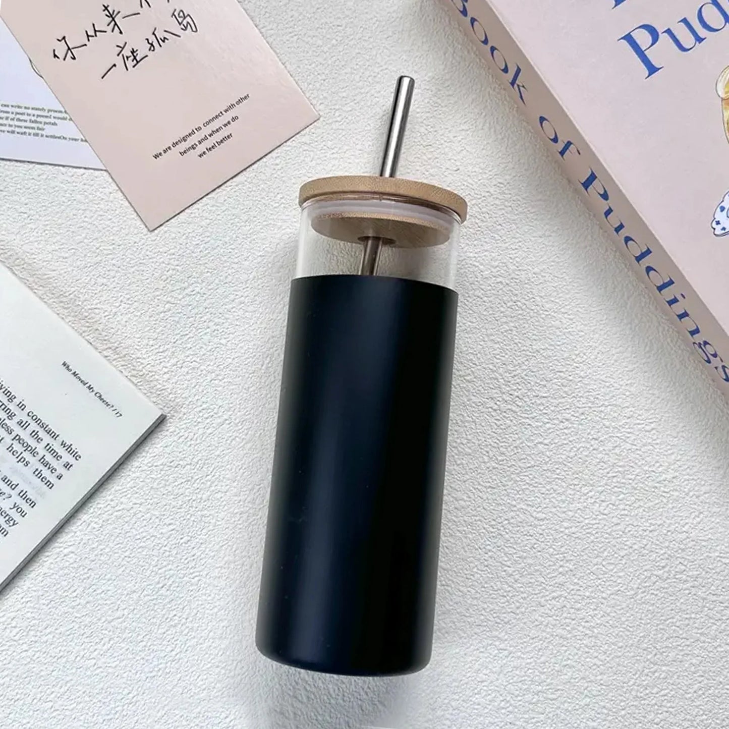 Vanisa Glass Drink Bottle with Sleeve - PrintaPromo