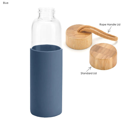 Honya Glass Drink Bottle with Sleeve - PrintaPromo