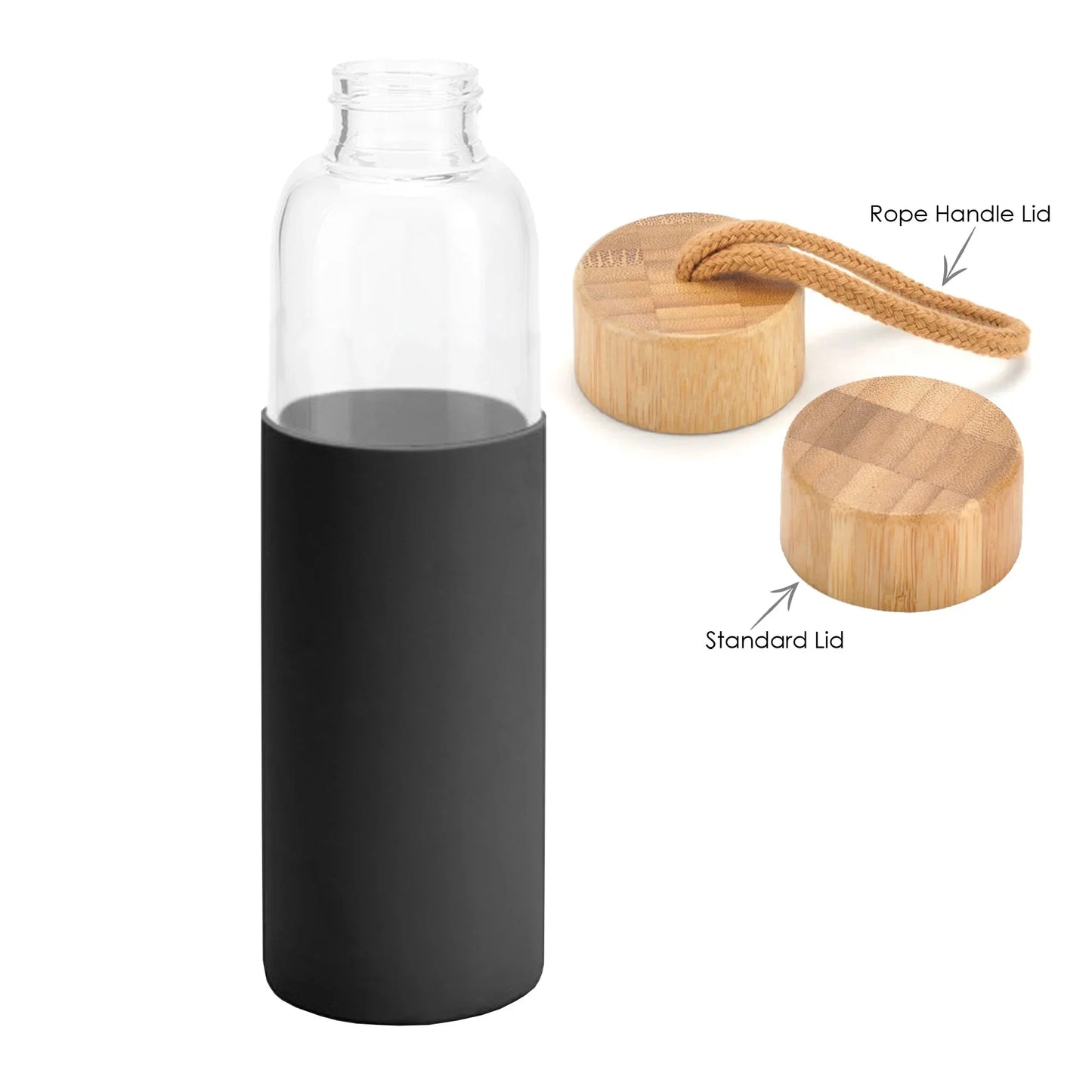 Honya Glass Drink Bottle with Sleeve - PrintaPromo