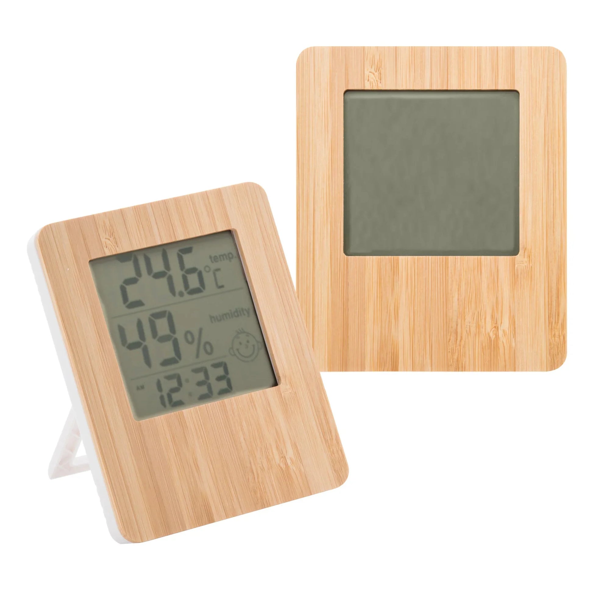 Bamboo Desk Clock - PrintaPromo