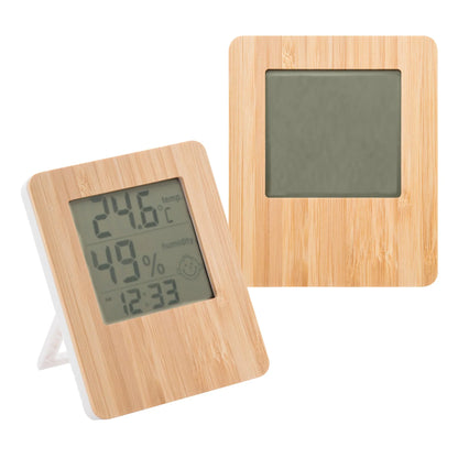 Bamboo Desk Clock - PrintaPromo