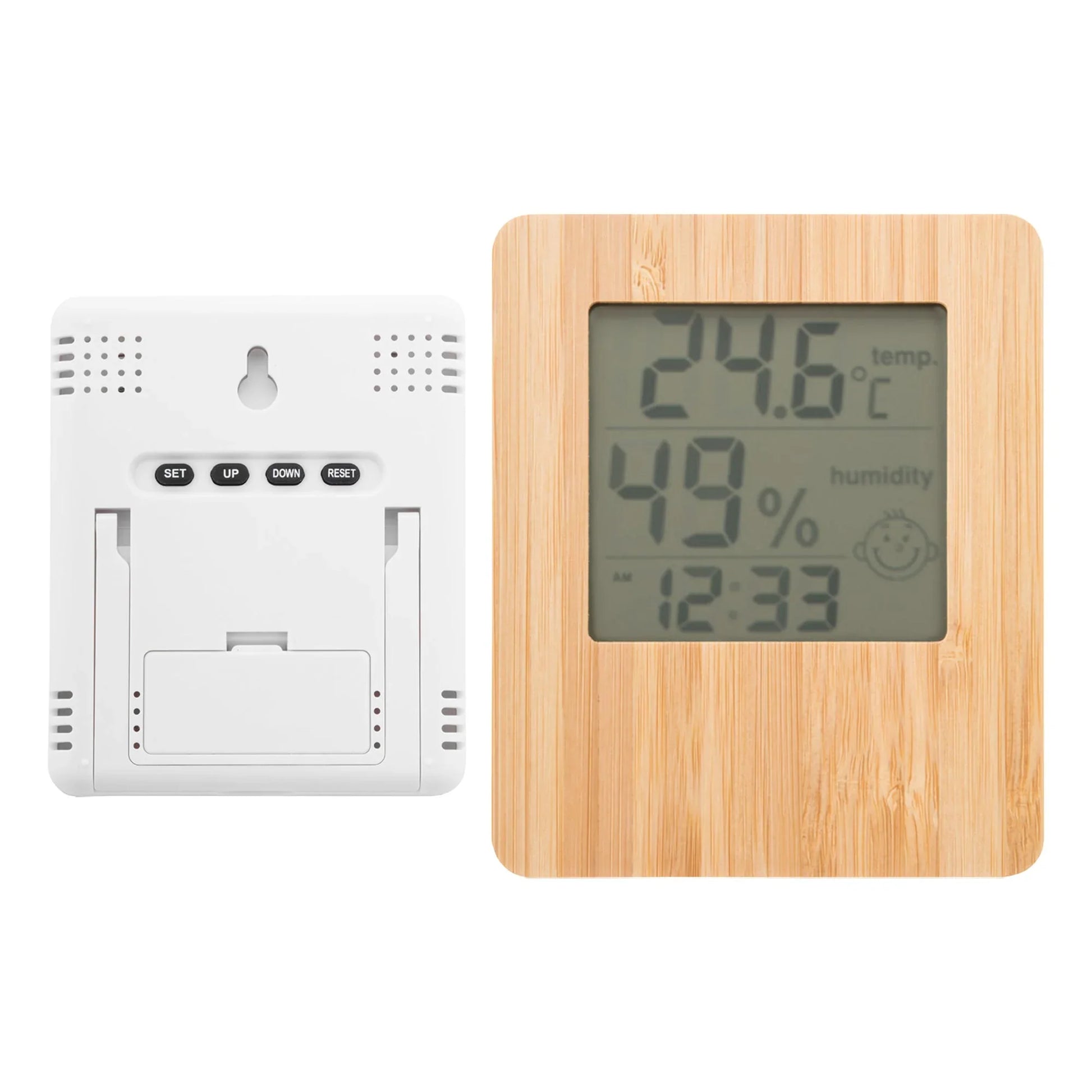 Bamboo Desk Clock - PrintaPromo