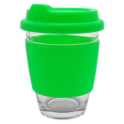 Carlo Glass Coffee Cup - Silicone - PrintaPromo