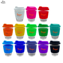 Carlo Glass Coffee Cup - Silicone - PrintaPromo