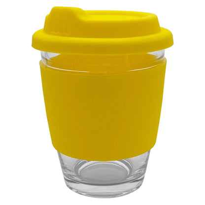 Carlo Glass Coffee Cup - Silicone - PrintaPromo