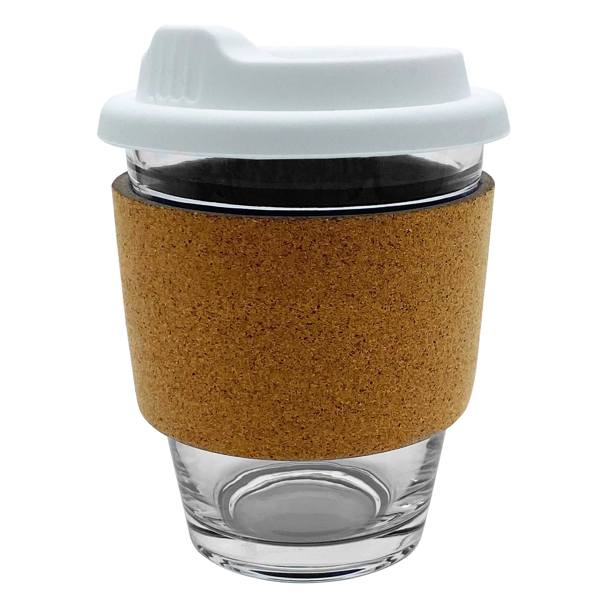Carlo Glass Coffee Cup - Cork - PrintaPromo