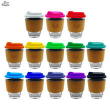 Carlo Glass Coffee Cup - Cork - PrintaPromo