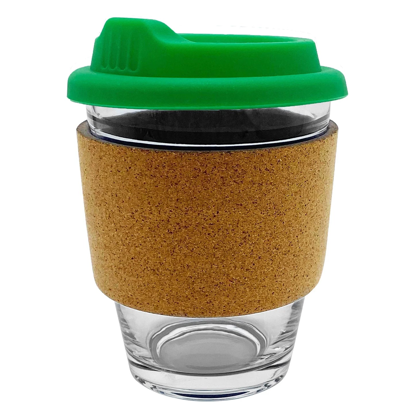 Carlo Glass Coffee Cup - Cork - PrintaPromo