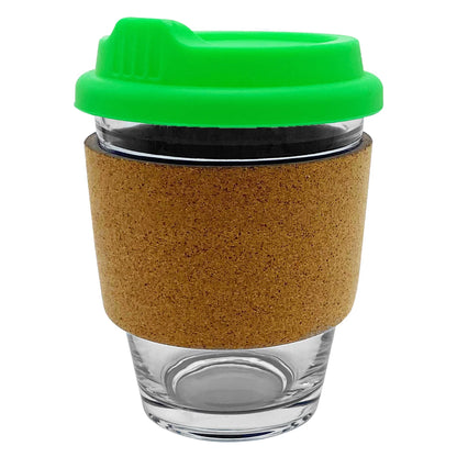 Carlo Glass Coffee Cup - Cork - PrintaPromo