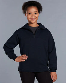 Kids American Style 1/2 Collar Fleecy Sweat Top FL02K - PrintaPromo