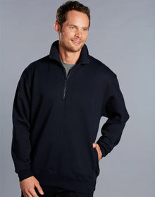 Adult’s American Style 1/2 Collar Fleecy Sweat Top FL02 - PrintaPromo