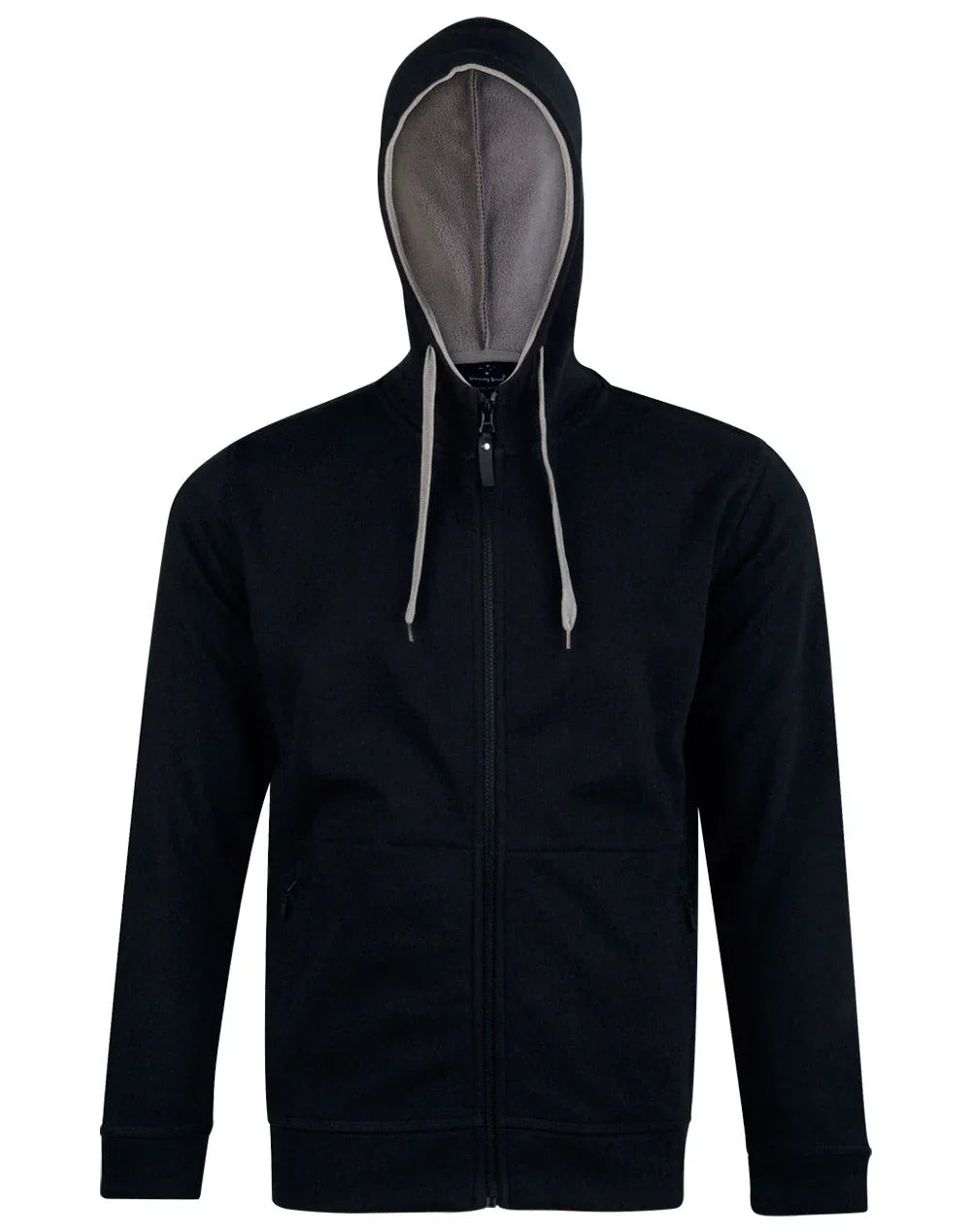 Mens Full Zip Contrast Bonded Fleece Hoodie FL17 - PrintaPromo