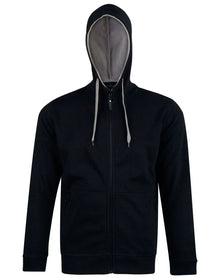 Mens Full Zip Contrast Bonded Fleece Hoodie FL17 - PrintaPromo