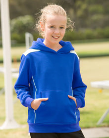 Kids Close Front Contrast Fleece Hoodie FL19K - PrintaPromo