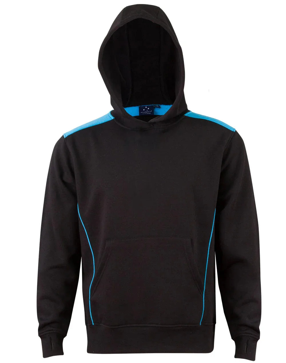 Kids Close Front Contrast Fleece Hoodie FL19K - PrintaPromo