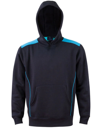Kids Close Front Contrast Fleece Hoodie FL19K - PrintaPromo