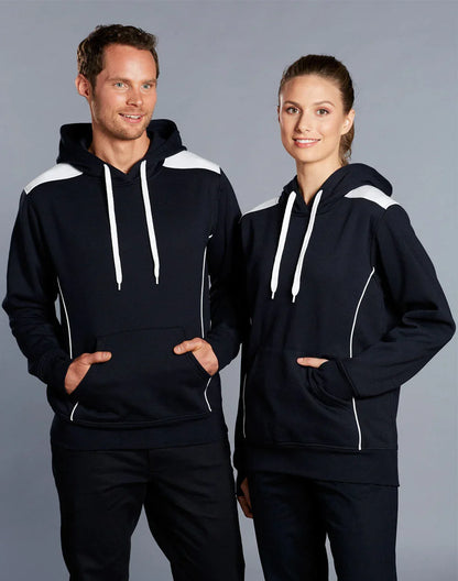 Adults’ Close Front Contrast Fleece Hoodie FL19 - PrintaPromo