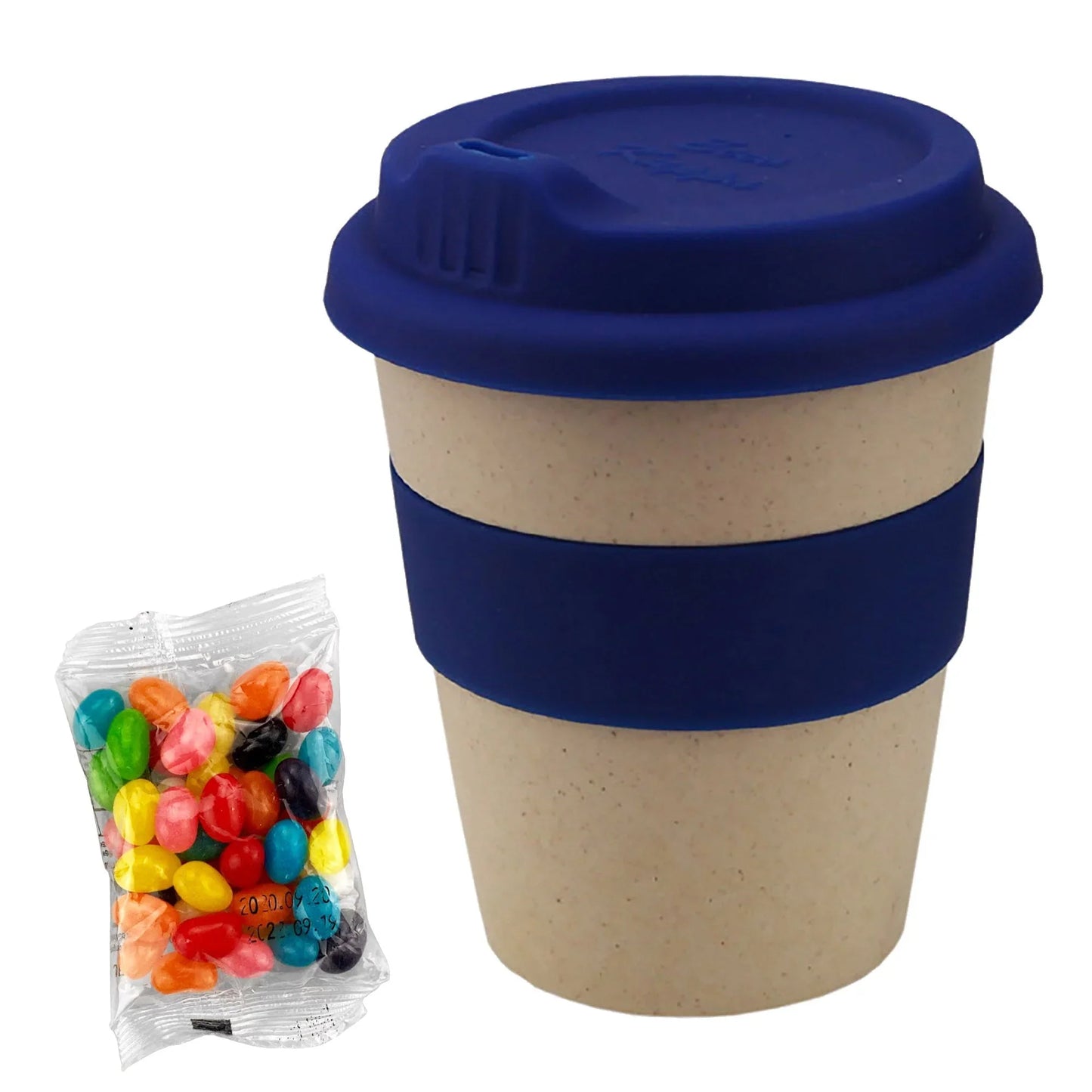 Jelly Bean In 8oz Bamboo Cup - PrintaPromo