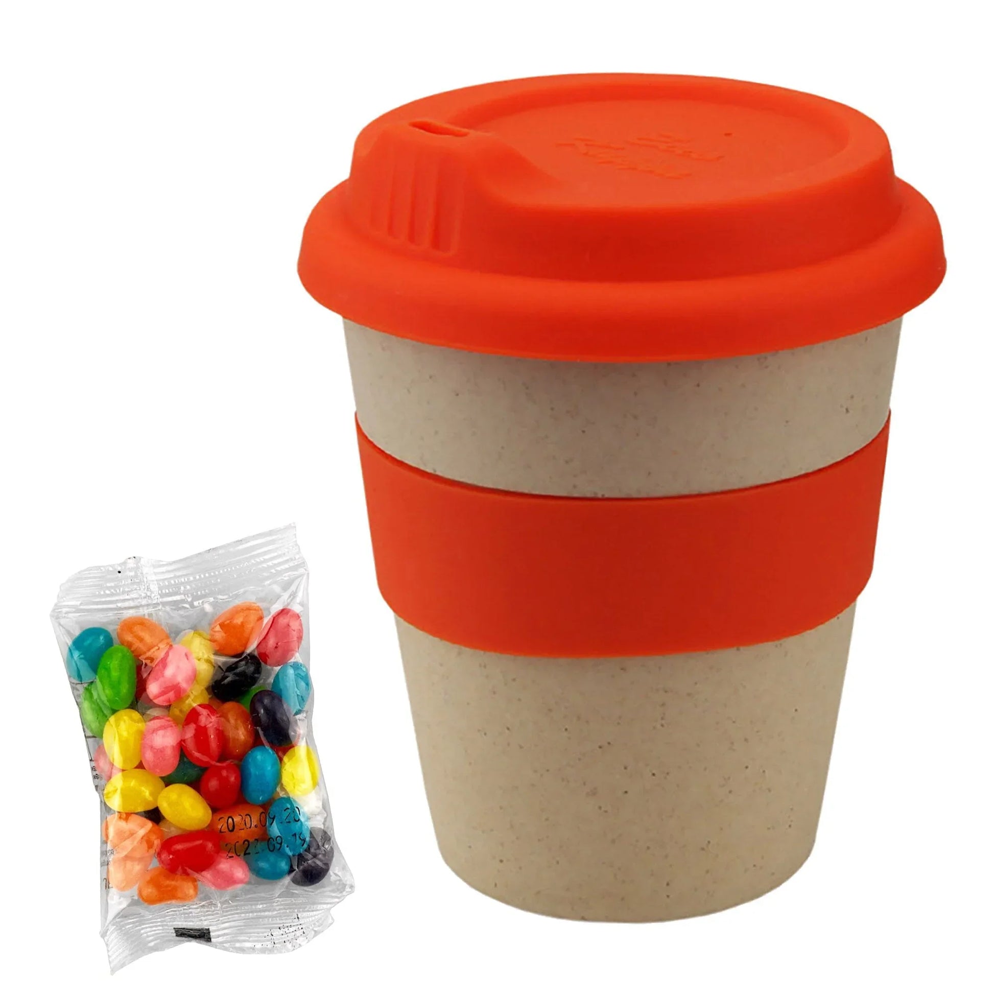 Jelly Bean In 8oz Bamboo Cup - PrintaPromo
