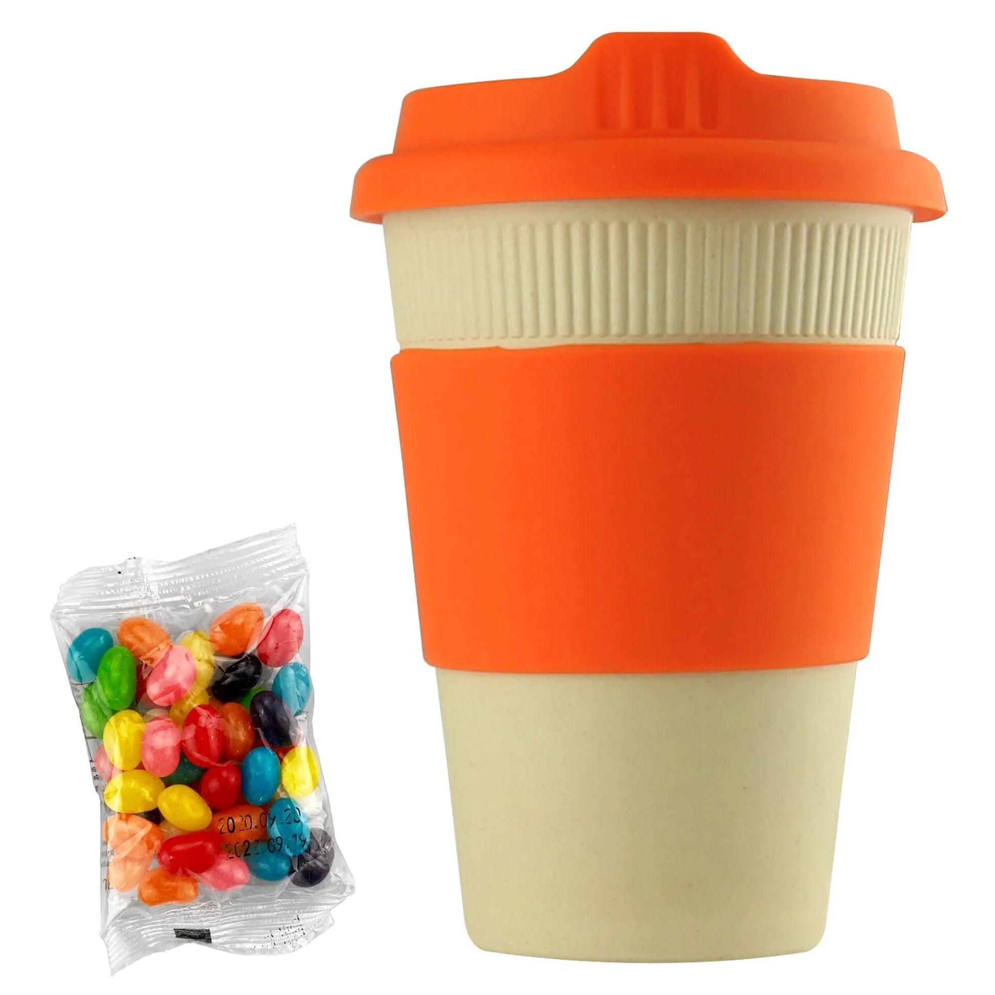 Jelly Bean In 12oz Bamboo Cup - PrintaPromo