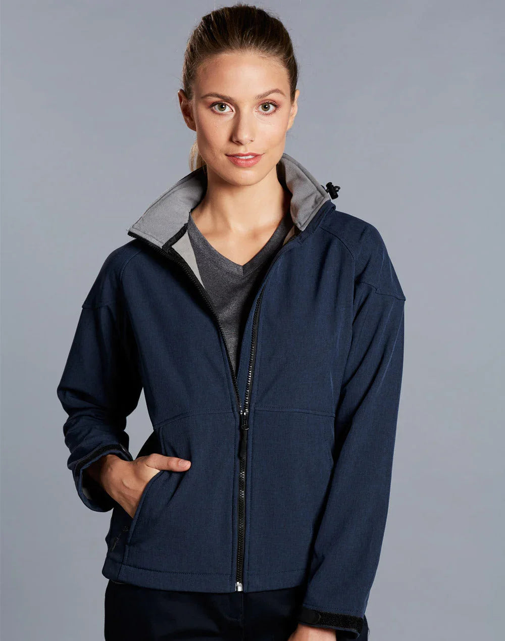 Ladies Softshell Hood Jacket JK34 - PrintaPromo
