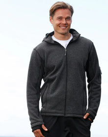Mens Heather Bonded Coral Fleece Jacket JK41 - PrintaPromo