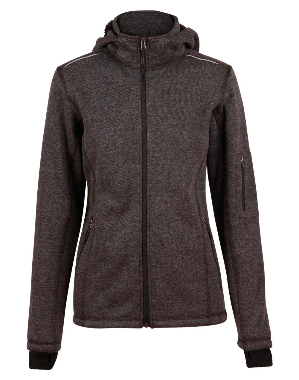 Ladies Heather Bonded Coral Fleece Jacket JK42 - PrintaPromo