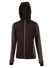Ladies Heather Bonded Coral Fleece with Polyester Trim Jacket JK44 - PrintaPromo