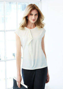 Ladies Mia Pleat Knit Top K624LS - PrintaPromo