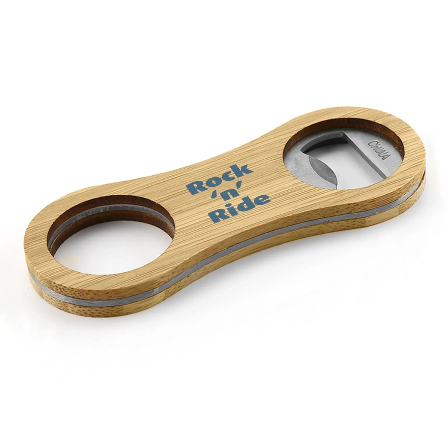 Intox Bamboo Bottle Opener Key Ring - PrintaPromo