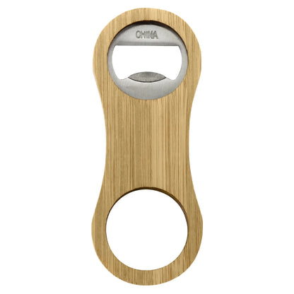 Intox Bamboo Bottle Opener Key Ring - PrintaPromo