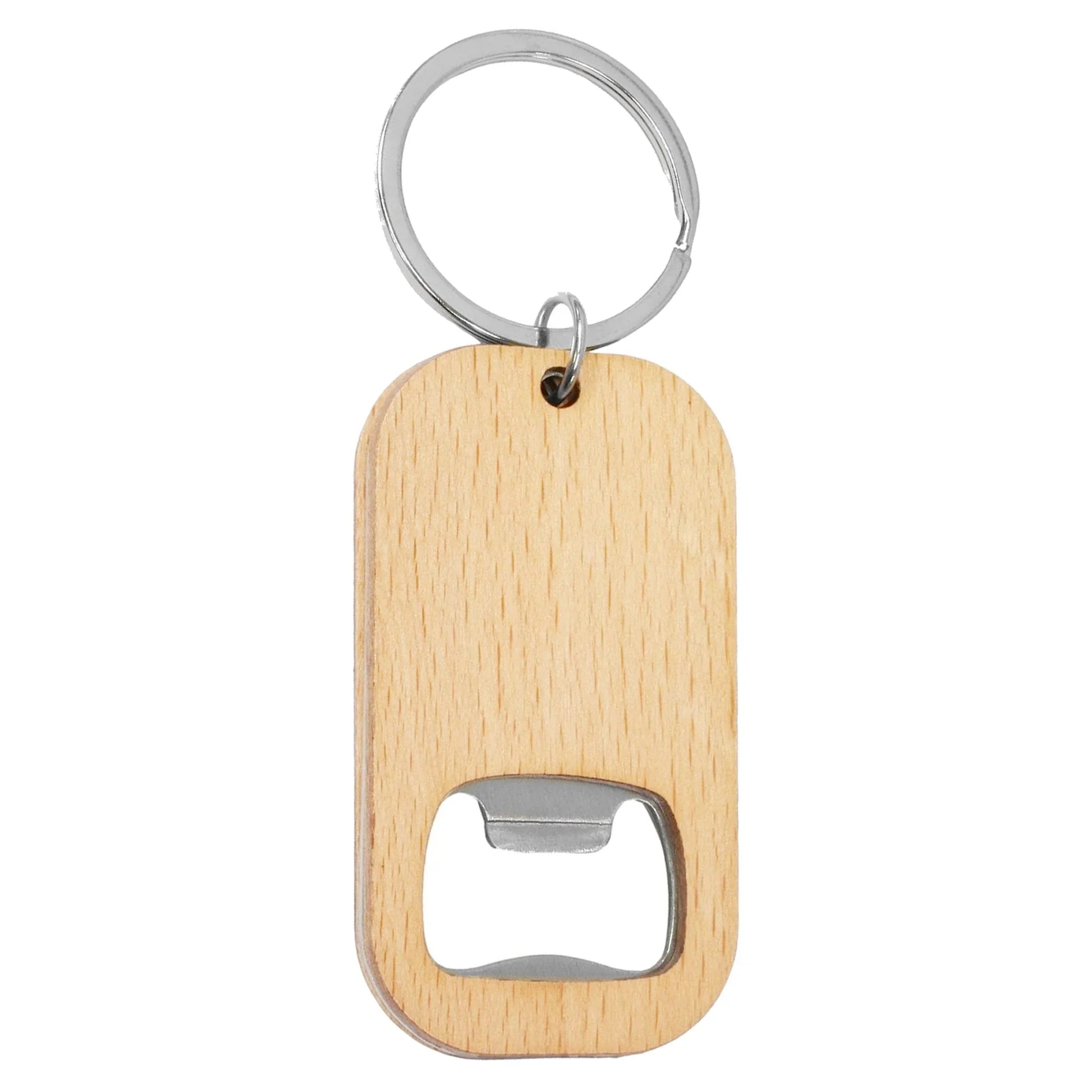 Bamboo Bar Bottle Opener Key Ring - PrintaPromo