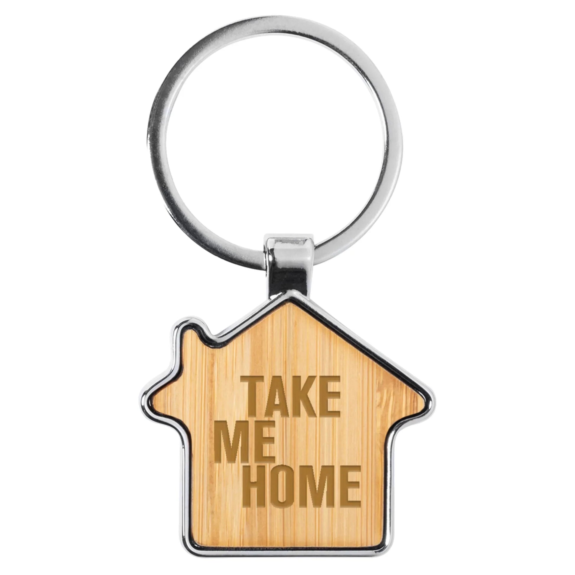 Bamboo House Key Ring - PrintaPromo