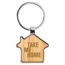 Bamboo House Key Ring - PrintaPromo
