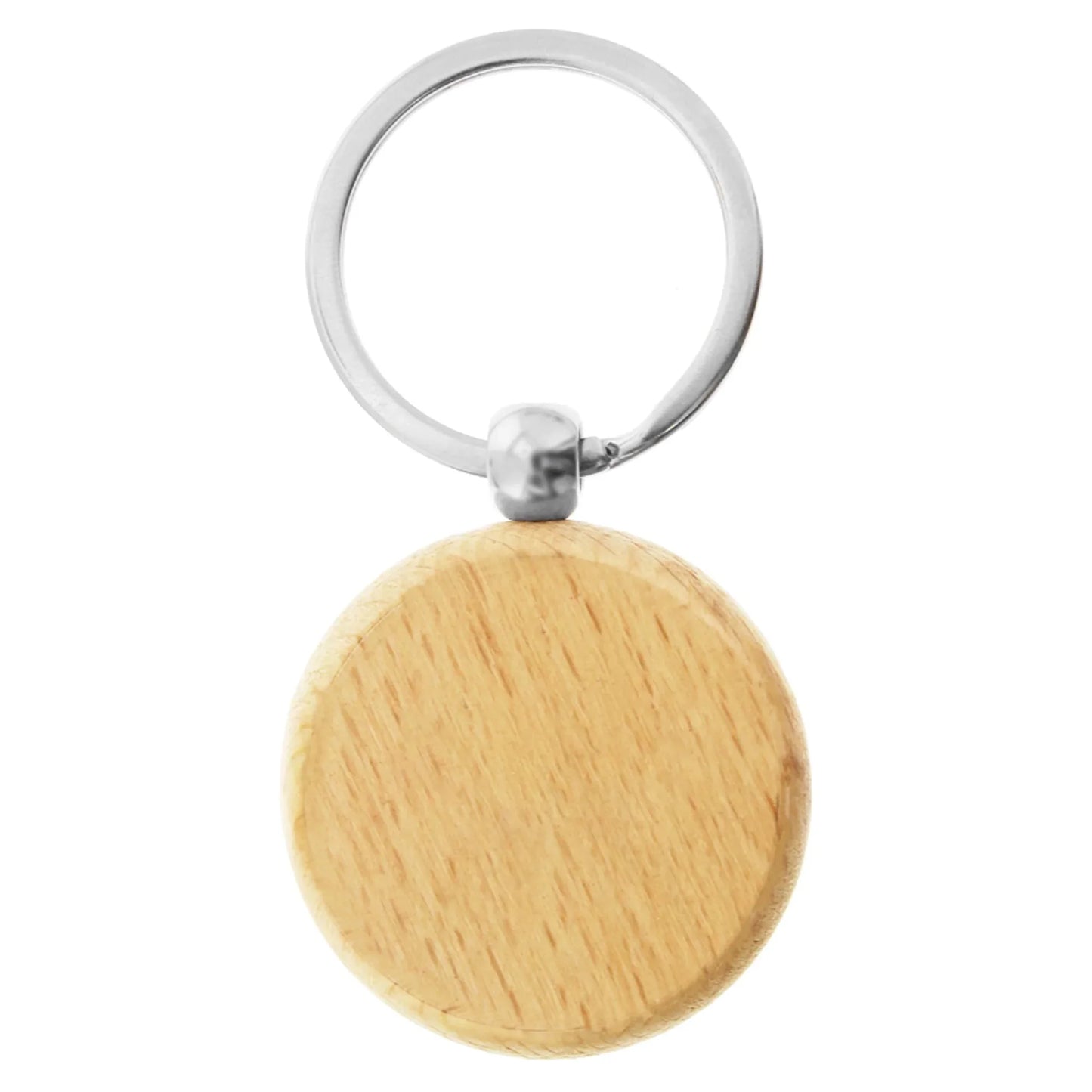 Wood Round Key Ring - PrintaPromo