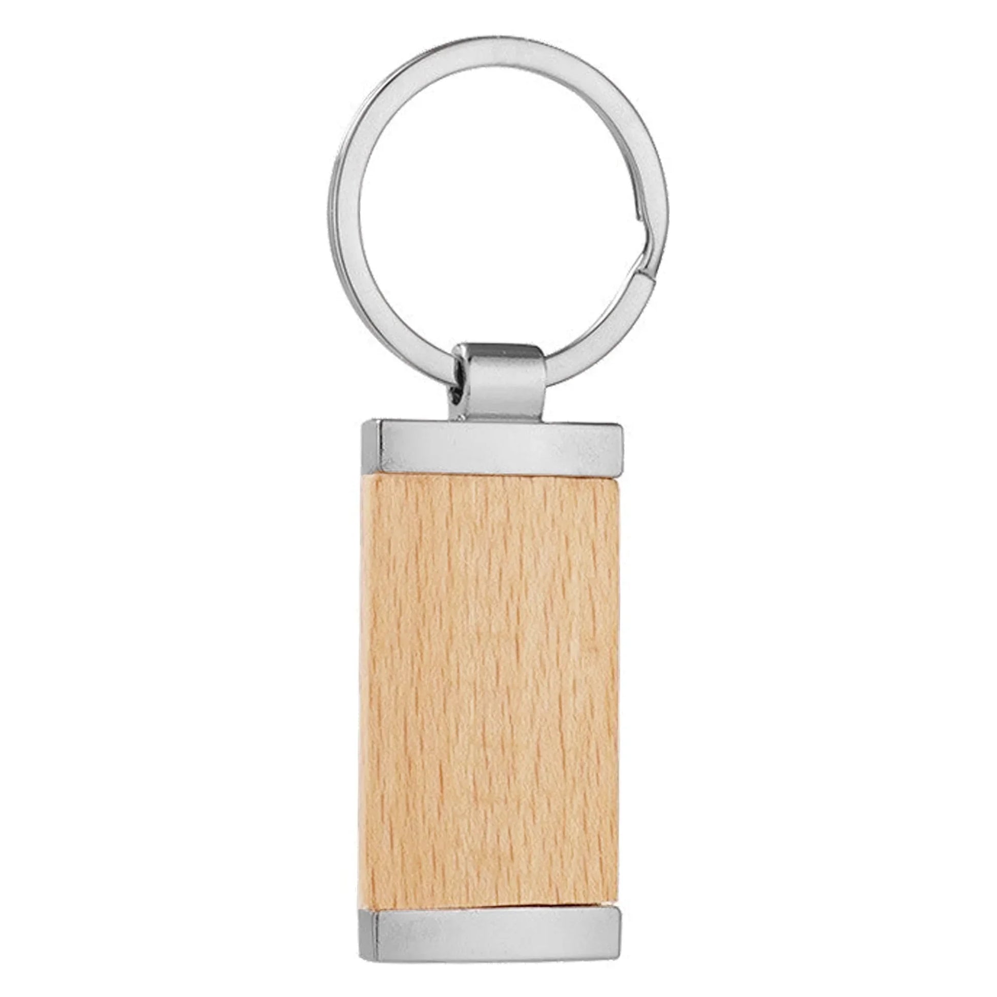 Wood Panel Key Ring - PrintaPromo