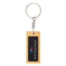 Mirage Rectangular Bamboo Keyring - PrintaPromo