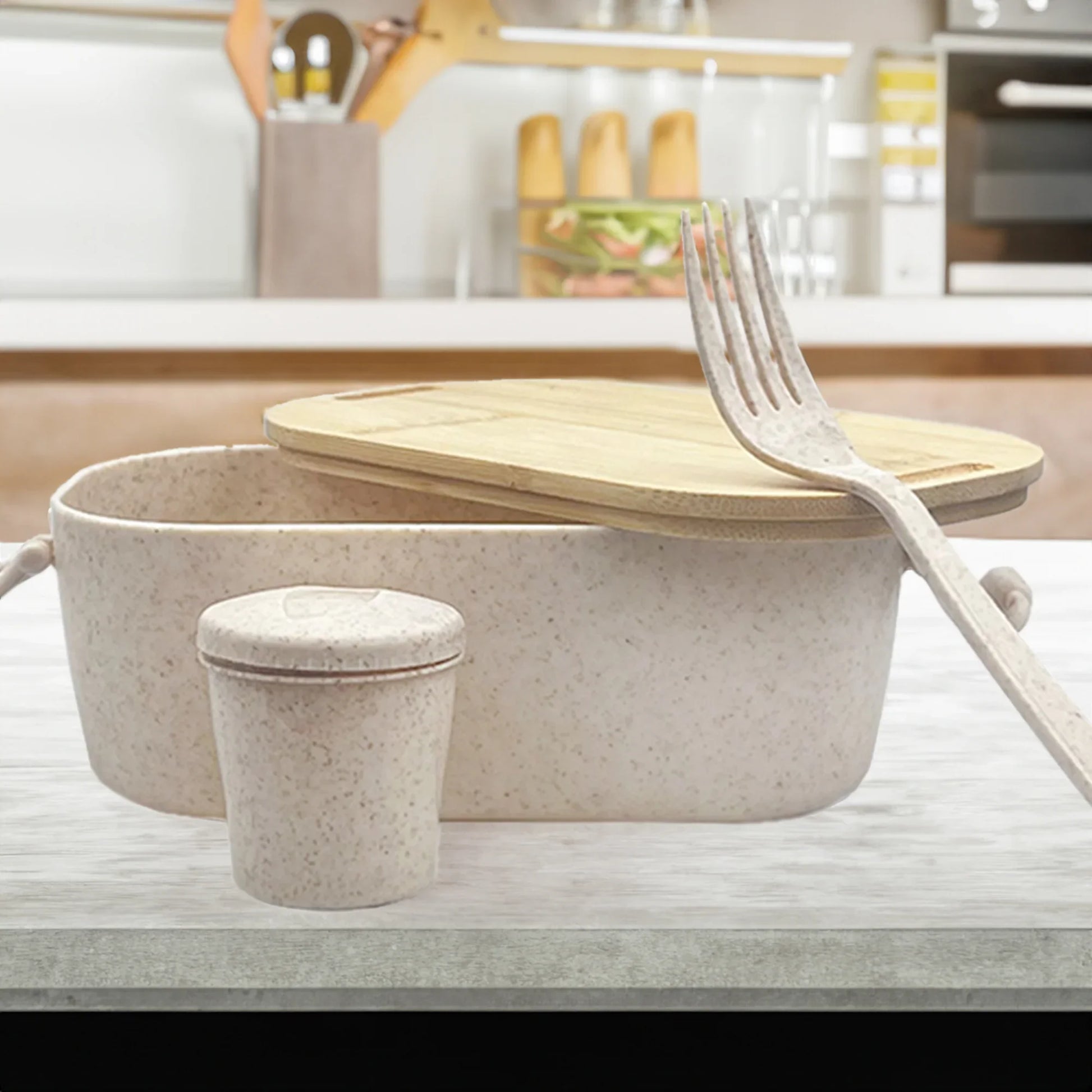 Handy Man Bamboo Lunch Box - PrintaPromo