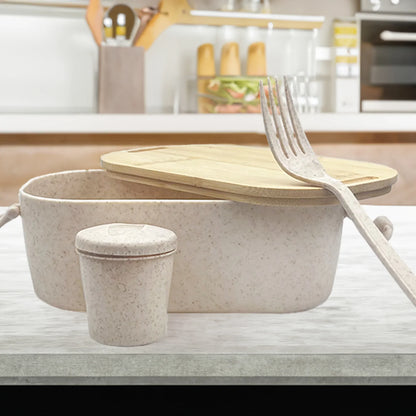 Handy Man Bamboo Lunch Box - PrintaPromo