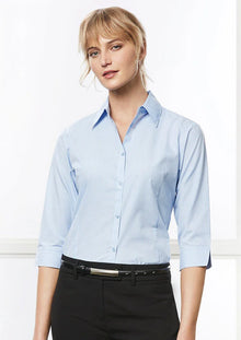 Ladies Micro Check 3/4 Sleeve Shirt LB8200 - PrintaPromo