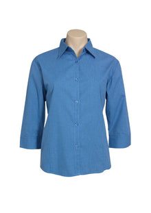 Ladies Micro Check 3/4 Sleeve Shirt LB8200 - PrintaPromo
