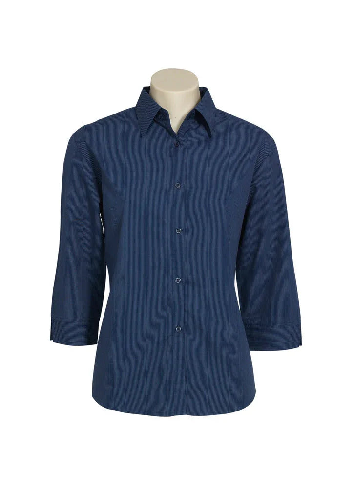 Ladies Micro Check 3/4 Sleeve Shirt LB8200 - PrintaPromo