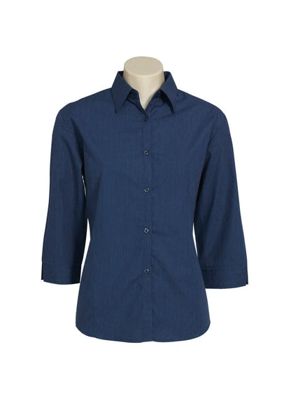 Ladies Micro Check 3/4 Sleeve Shirt LB8200 - PrintaPromo